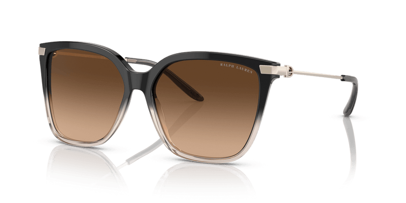 Ralph Lauren THE JACQUIE in Shiny Grad Black/Transp Beige / Brown Gradient (602274) - Alternate View