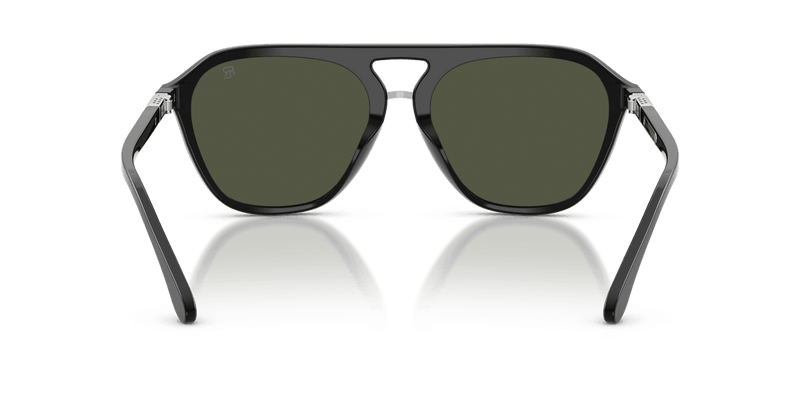 Ralph Lauren THE HUGH RL8219U in Shiny Black / Green (500131) - Temple Detail