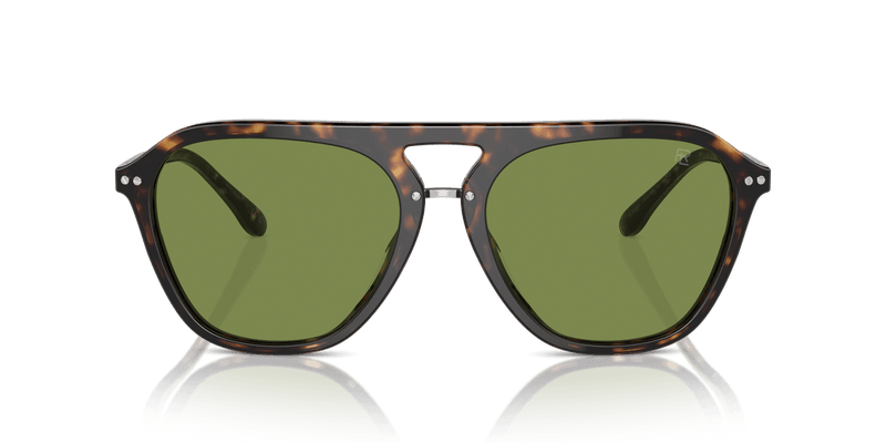 Ralph Lauren THE HUGH in Dark Havana / Green (50034E) - Alternate View