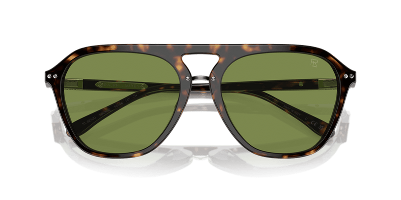 Ralph Lauren THE HUGH RL8219U in Dark Havana / Green (50034E) - Alternate View
