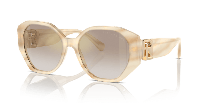 Ralph Lauren THE JULIETTE in Oystershell Cream / Brown Gradient Mirror Gold (61766E) - Alternate View