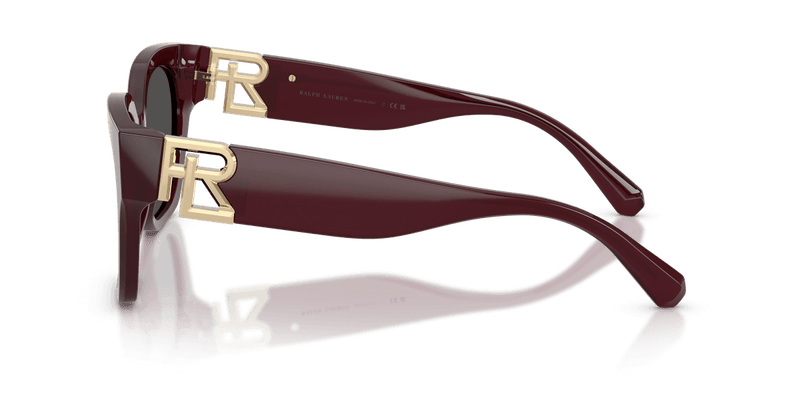 Ralph Lauren THE OVERSZED RICKY in Solid Bordeaux / Dark Grey (508387) - Side View