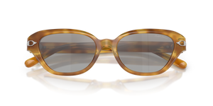 Shiny Tortoise Light Brown / Light Grey Mirror Gradient Sil (61856V)