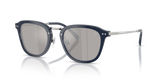 Shiny Blue / Light Grey Mirror Silver (55866G)