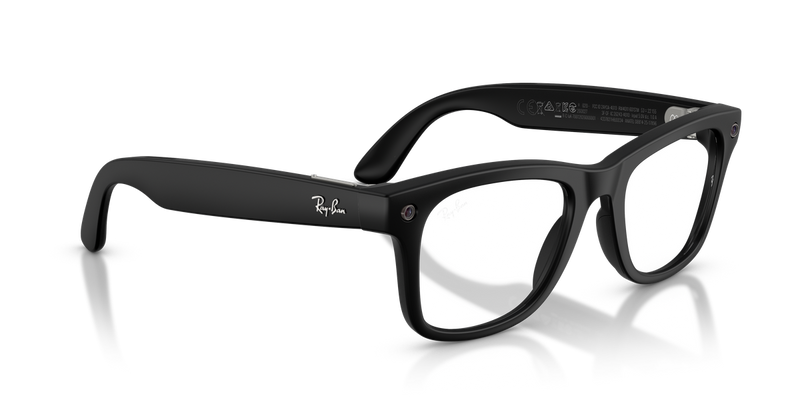 Ray-Ban Meta Wayfarer (Gen 3) - Matte Black / Clear/Green (601S1M)-variant-image