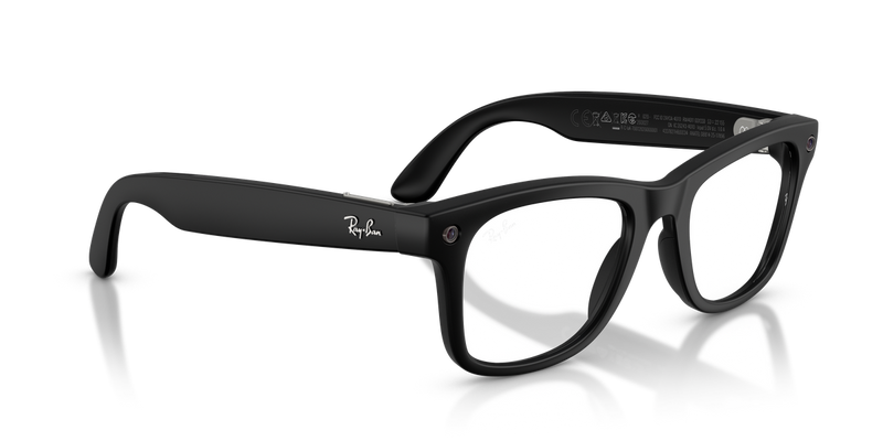Ray-Ban Meta Wayfarer (Gen 3) - Matte Black / Clear (Blue-Violet Filter) (601SSB)-variant-image