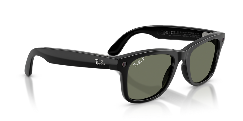Ray-Ban Meta Wayfarer (Gen 3) - Shiny Black / Green Polarized (601_9A)-variant-image
