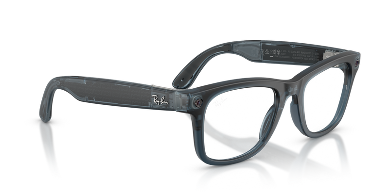 Ray-Ban Meta Wayfarer (Gen 3) - Transparent Ocean Blue / Clear/Grey (69211Z)-variant-image