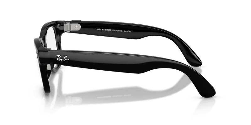 Ray-Ban Meta Wayfarer - Black / Clear/Graphite Green (601/1M)-variant-image
