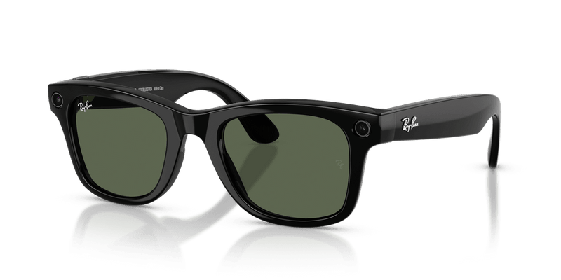 Ray-Ban Meta Wayfarer - Black / G-15 Green (601/71)