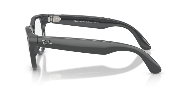 Ray-Ban Meta Headliner - Asteroid Grey / Clear/Emerald (6702CE)-variant-image