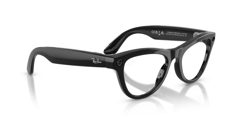 Ray-Ban Meta Skyler - Black / Clear/Graphite Green (601/1M)-variant-image