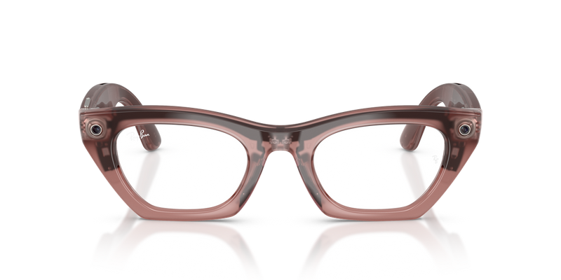 Ray-Ban Meta Zena (Gen 3) - Milky Pink Blush / Clear/Grey (69161Z)-variant-image