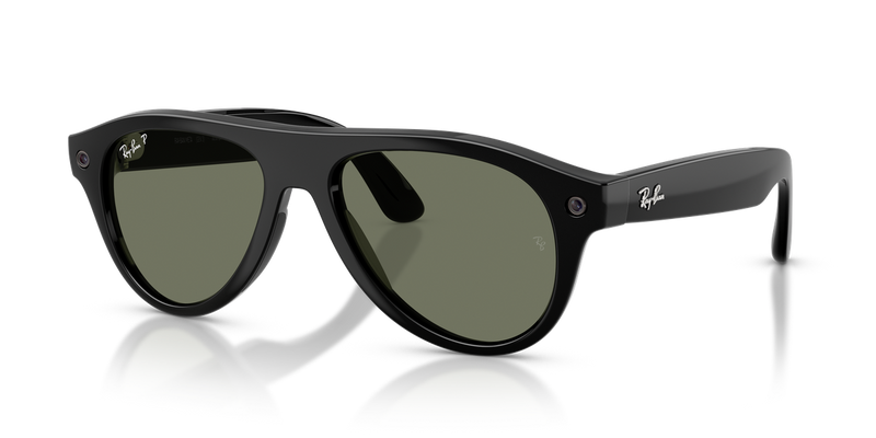 Ray-Ban Meta Aviator (Gen 3) - Black / Green Polarized (601_9A)
