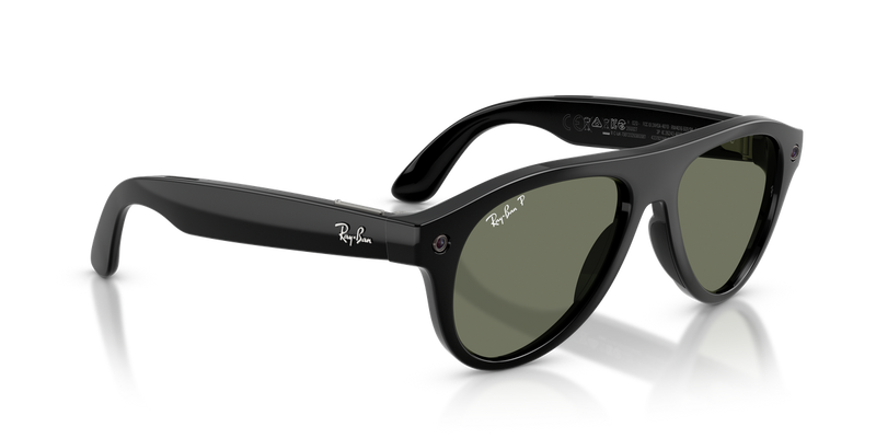 Ray-Ban Meta Aviator (Gen 3) - Black / Green Polarized (601_9A)-variant-image