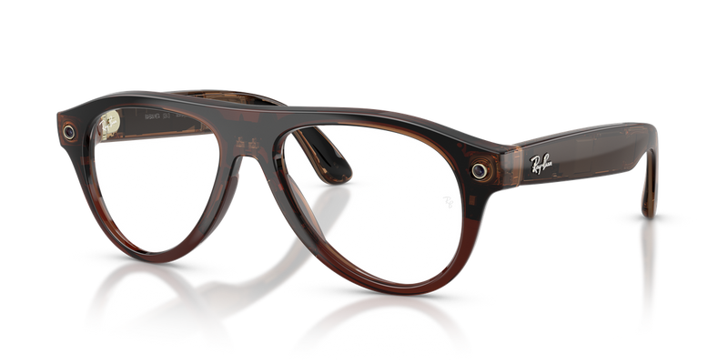 Ray-Ban Meta Aviator (Gen 3) - Transparent Umber / Clear/Jade (6912JD)