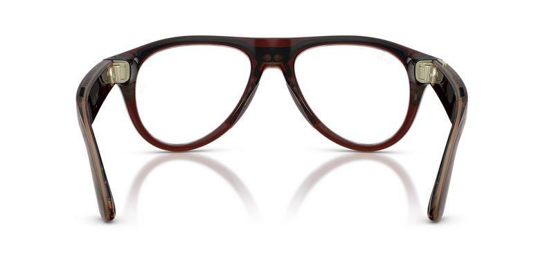 Ray-Ban Meta Aviator (Gen 3) - Transparent Umber / Clear/Jade (6912JD)-variant-image