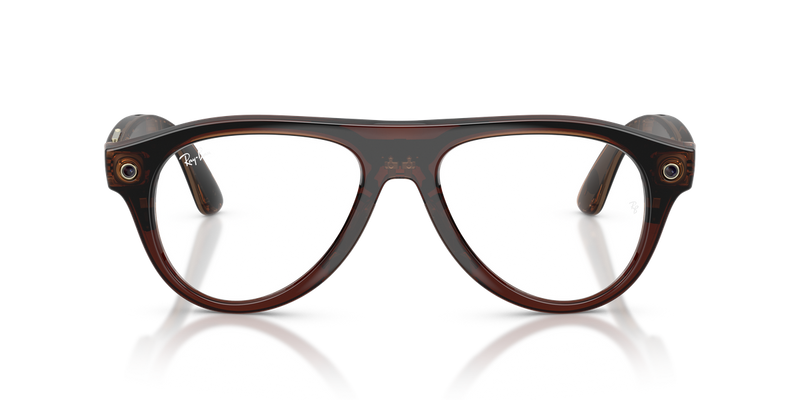 Ray-Ban Meta Aviator (Gen 3) - Transparent Umber / Clear/Jade (6912JD)-variant-image