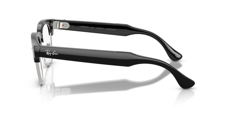 Ray-Ban Meta Audio Clubmaster Optics - Black on Silver (2000)-variant-image