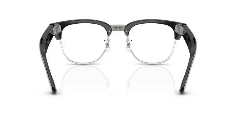 Ray-Ban Meta Audio Clubmaster Optics - Black on Silver (2000)-variant-image