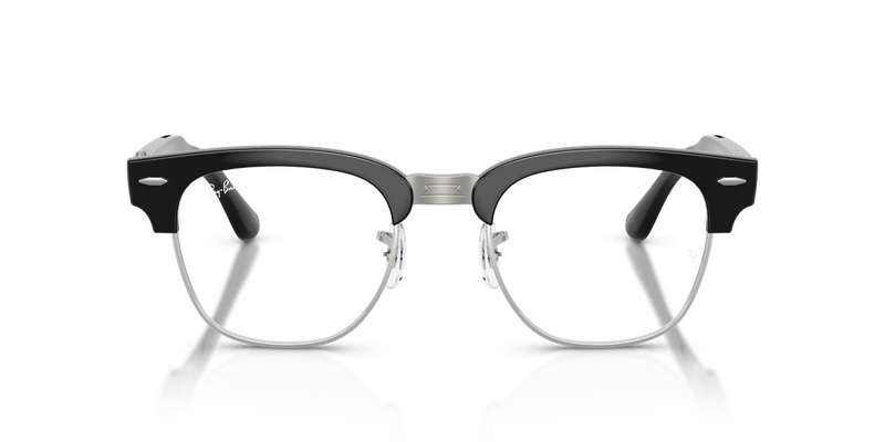 Ray-Ban Meta Audio Clubmaster Optics - Black on Silver (2000)-variant-image