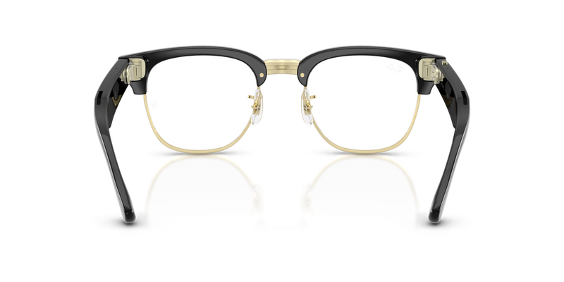 Ray-Ban Meta Audio Clubmaster Optics - Black on Gold (5784)-variant-image