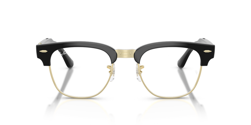 Ray-Ban Meta Audio Clubmaster Optics - Black on Gold (5784)-variant-image