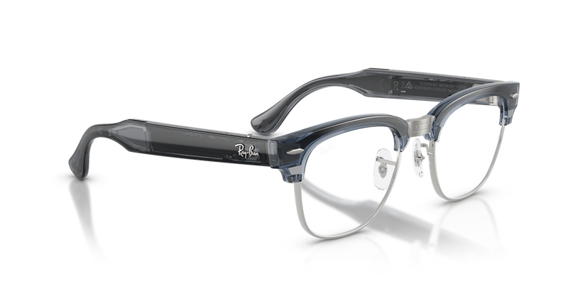 Ray-Ban Meta Audio Clubmaster Optics - Transparent Sky Blue (8547)-variant-image