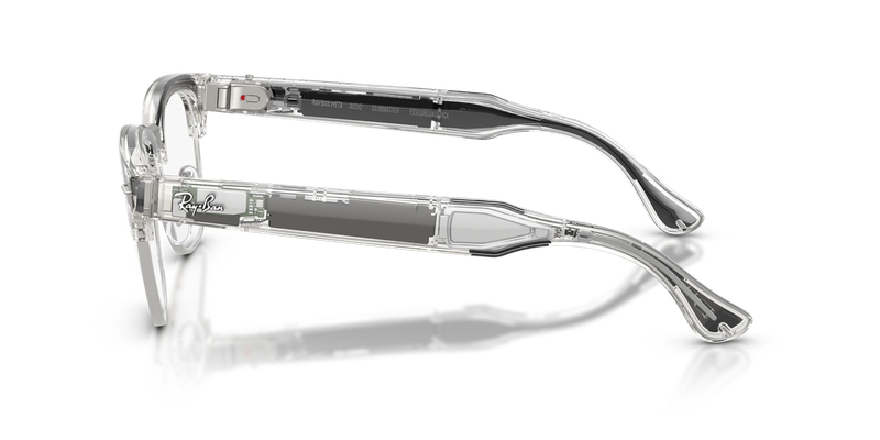 Ray-Ban Meta Audio Clubmaster Optics - Transparent Iron Grey (8548)-variant-image