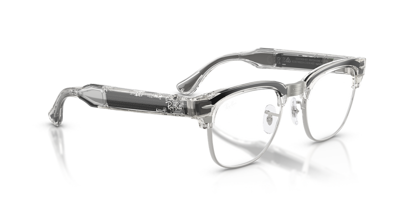 Ray-Ban Meta Audio Clubmaster Optics - Transparent Iron Grey (8548)-variant-image