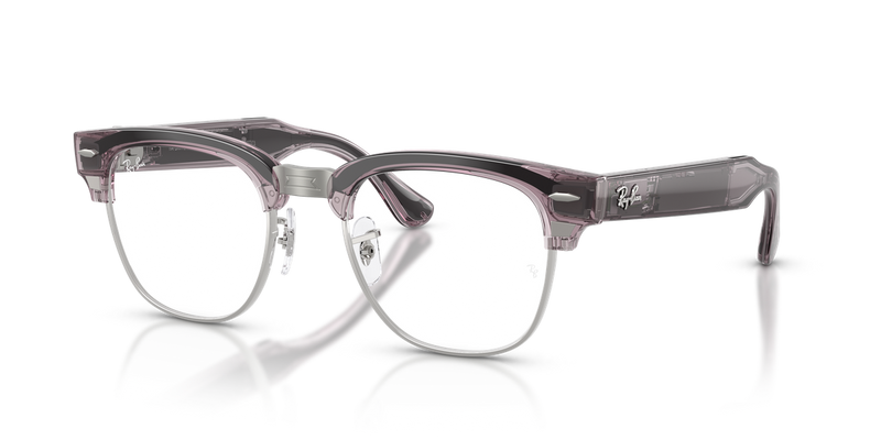 Ray-Ban Meta Audio Clubmaster Optics - Transparent Orchid (8550)
