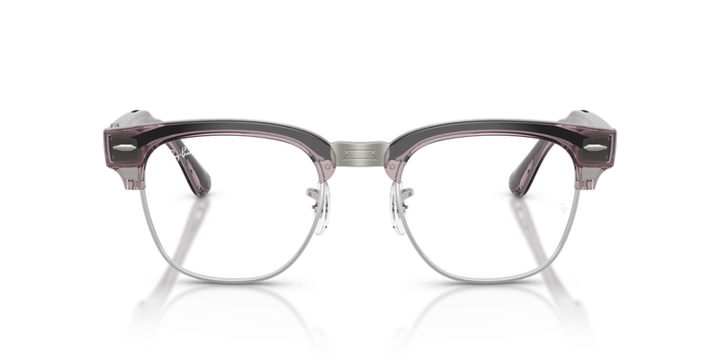 Ray-Ban Meta Audio Clubmaster Optics - Transparent Orchid (8550)-variant-image
