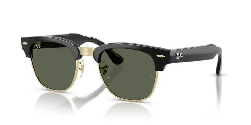 Ray-Ban Meta Audio Clubmaster - Black on Gold / G-15 Green (601_71)