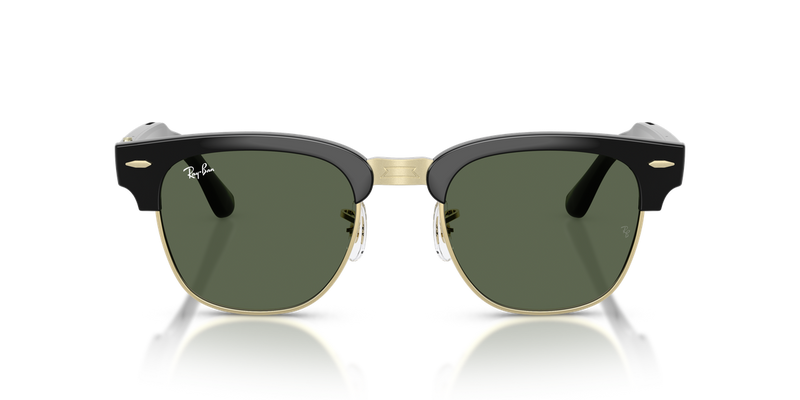 Ray-Ban Meta Audio Clubmaster - Black on Gold / G-15 Green (601_71)-variant-image