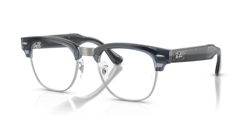 Ray-Ban Meta Audio Clubmaster - Transparent Sky Blue / Clear/Sapphire (6929MF)