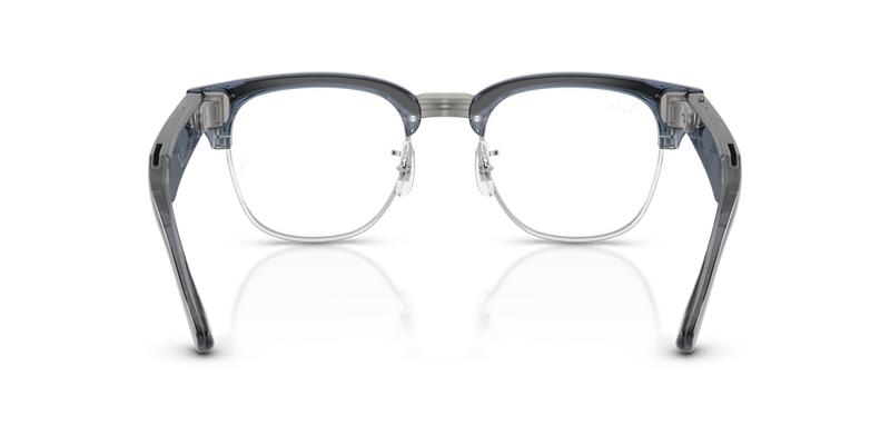 Ray-Ban Meta Audio Clubmaster - Transparent Sky Blue / Clear/Sapphire (6929MF)-variant-image