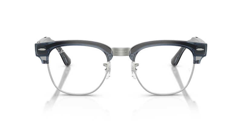 Ray-Ban Meta Audio Clubmaster - Transparent Sky Blue / Clear/Sapphire (6929MF)-variant-image