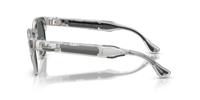 Ray-Ban Meta Audio Clubmaster - Transparent Iron Grey / Dark Grey Polarized (693081)-variant-image