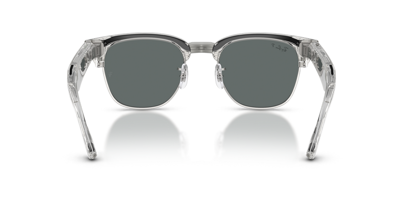 Ray-Ban Meta Audio Clubmaster - Transparent Iron Grey / Dark Grey Polarized (693081)-variant-image