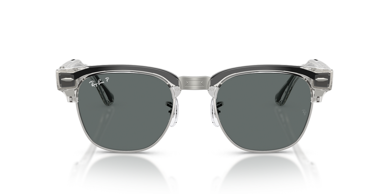 Ray-Ban Meta Audio Clubmaster - Transparent Iron Grey / Dark Grey Polarized (693081)-variant-image
