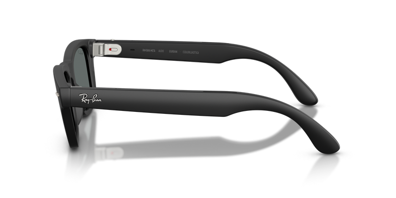 Ray-Ban Meta Audio Burbank - Matte Black / Dark Grey Polarized (601S81)-variant-image