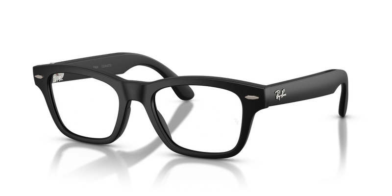 Ray-Ban Meta Audio Burbank - Matte Black / Clear (Blue-Violet Filter) (601SSB)