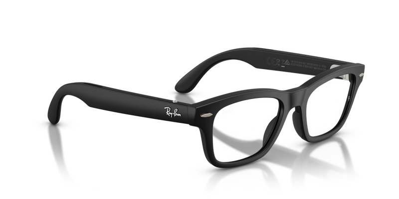 Ray-Ban Meta Audio Burbank - Matte Black / Clear (Blue-Violet Filter) (601SSB)-variant-image
