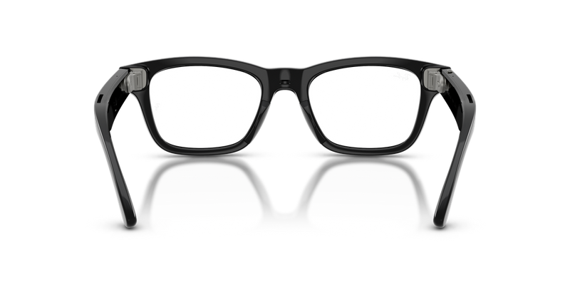 Ray-Ban Meta Audio Burbank - Shiny Black / Clear/Grey (601_1Z)-variant-image