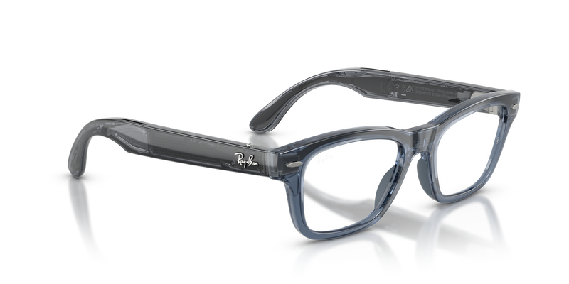 Ray-Ban Meta Audio Burbank - Transparent Blue / Clear/Sapphire (6929MF)-variant-image