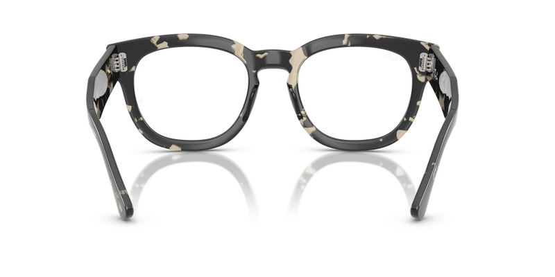 Ray-Ban MEGA HAWKEYE in Grey Havana / Clear (8117) - Temple Detail
