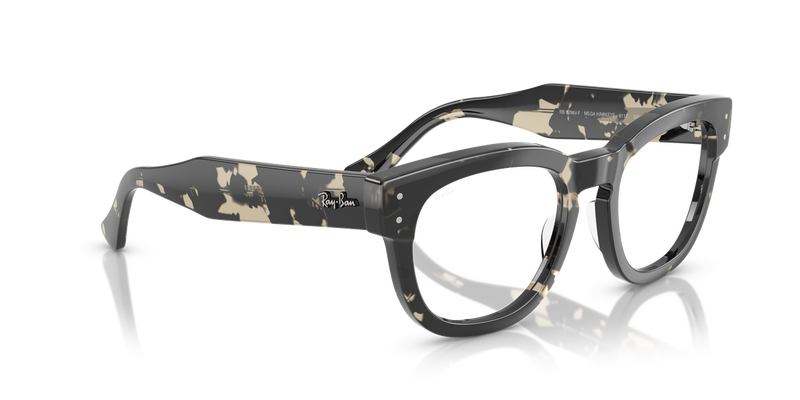 Ray-Ban MEGA HAWKEYE in Grey Havana / Clear (8117) - Alternate View