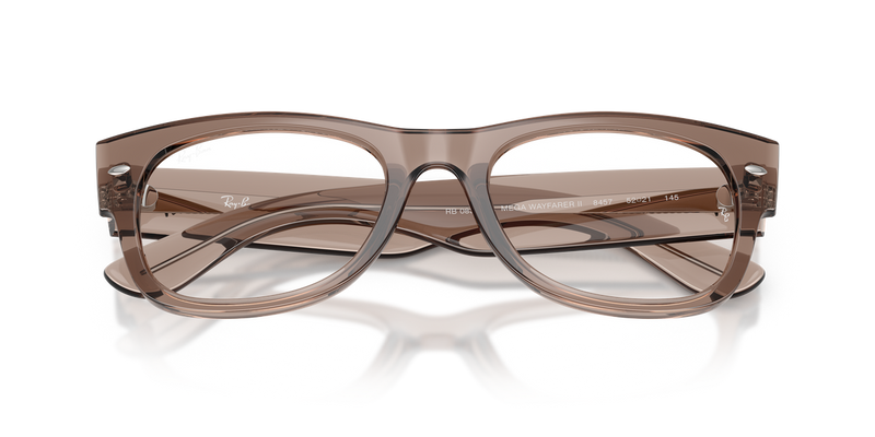 Ray-Ban MEGA WAYFARER II in Transparent Taupe Beige - Alternate View