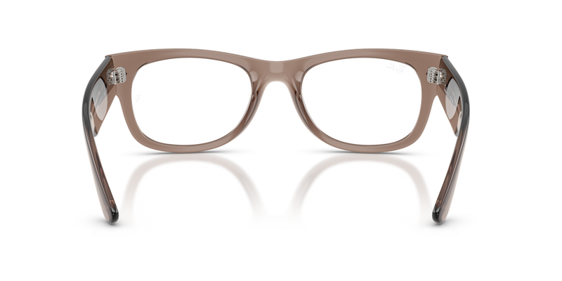 Ray-Ban MEGA WAYFARER II in Transparent Taupe Beige - Alternate View