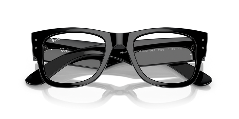 Ray-Ban MEGA WAYFARER in Black - Side View